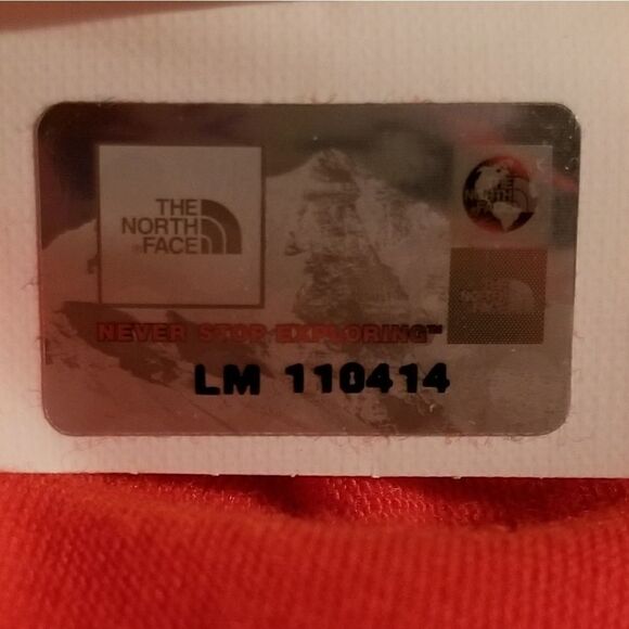 The North Face Orange Pleated  Athletic Stretch Sports Tank Top Size SP - Picture 7 of 9